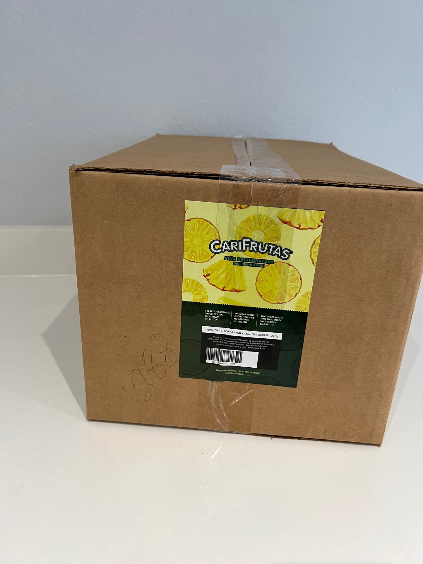 Dehydrated pineapple case (10 packages )/ Piña desidratada caja (10 bolsas))