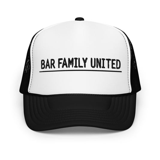 BAR family united Foam trucker hat